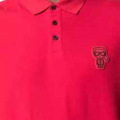 Karl Lagerfeld logo-appliqué piqué polo shirt