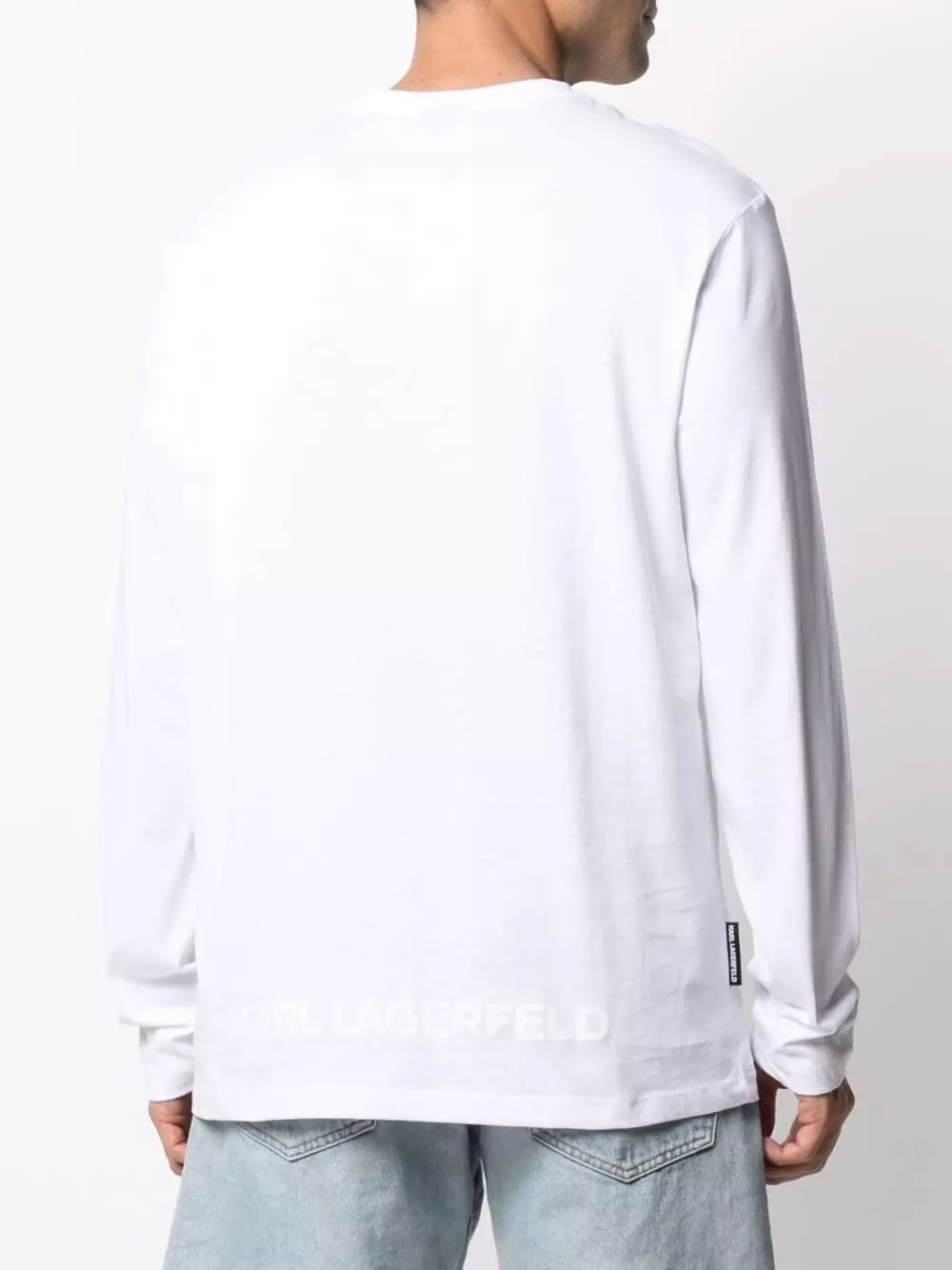 Karl Lagerfeld appliqué cotton-jersey T-shirt