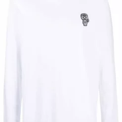 Karl Lagerfeld appliqué cotton-jersey T-shirt