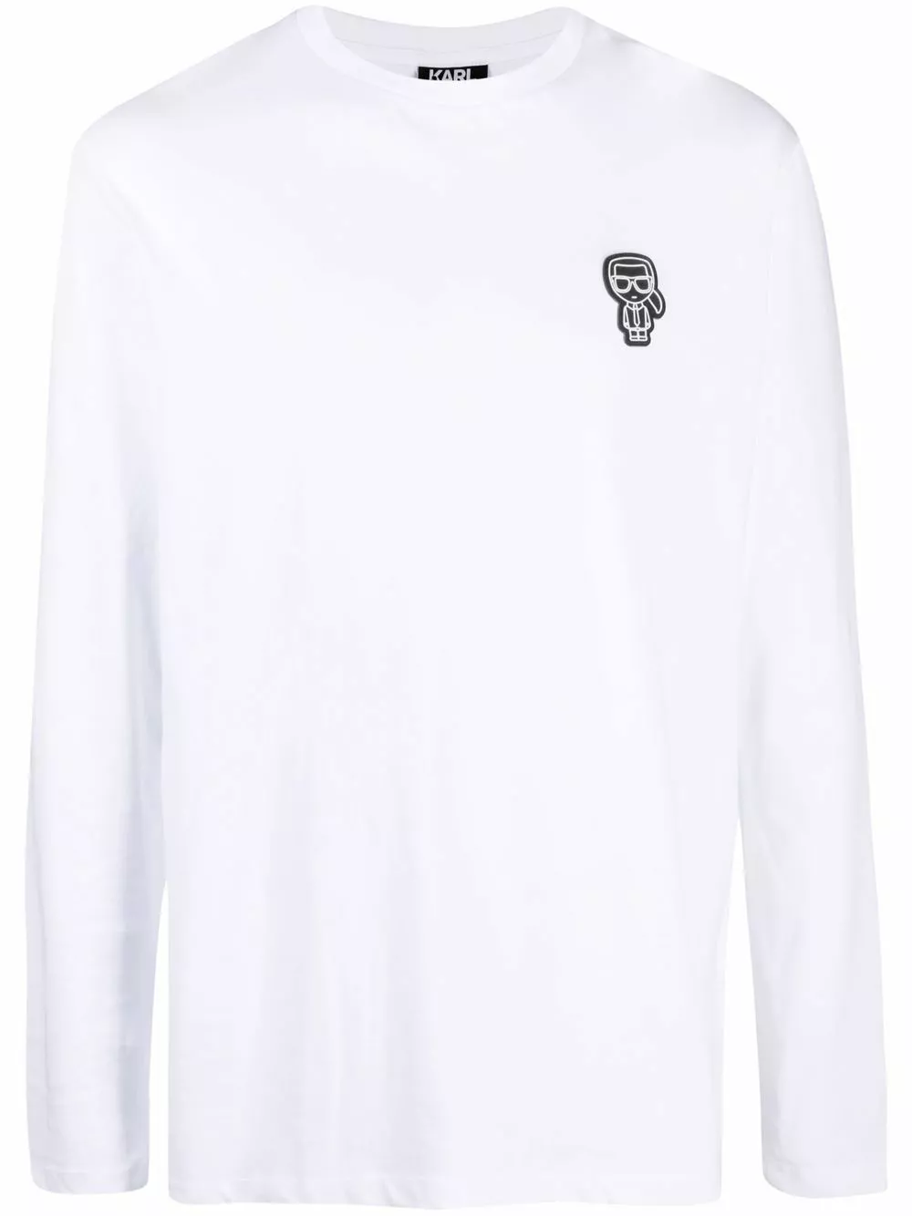 Karl Lagerfeld appliqué cotton-jersey T-shirt