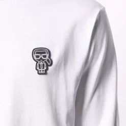 Karl Lagerfeld appliqué cotton-jersey T-shirt