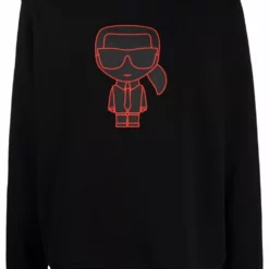 Karl Lagerfeld K/Ikonik rib-trimmed sweatshirt