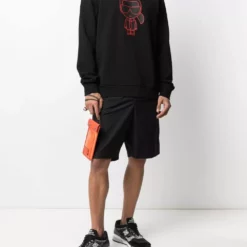 Karl Lagerfeld K/Ikonik rib-trimmed sweatshirt