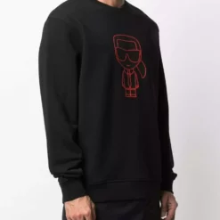 Karl Lagerfeld K/Ikonik rib-trimmed sweatshirt