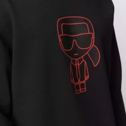 Karl Lagerfeld K/Ikonik rib-trimmed sweatshirt