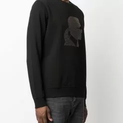 Karl Lagerfeld logo-print crew neck sweatshirt