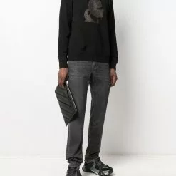 Karl Lagerfeld logo-print crew neck sweatshirt