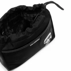 Karl Lagerfeld logo-printed make-up bag