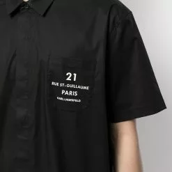 Karl Lagerfeld logo-print shortsleeved shirt