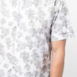 Karl Lagerfeld floral-print short-sleeve shirt