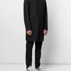 Karl Lagerfeld peak-lapels single-breasted coat