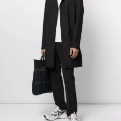 Karl Lagerfeld peak-lapels single-breasted coat