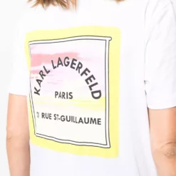 Karl Lagerfeld logo-print detail T-shirt