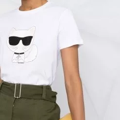 Karl Lagerfeld Ikonik Choupette graphic-print T-shirt