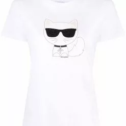 Karl Lagerfeld Ikonik Choupette graphic-print T-shirt