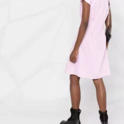 Karl Lagerfeld logo-embroidered shirt dress