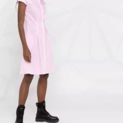 Karl Lagerfeld logo-embroidered shirt dress