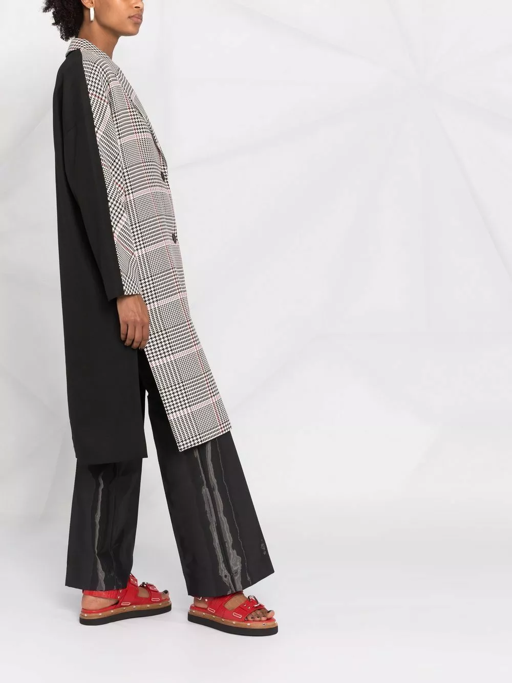 Karl Lagerfeld single-breasted checked coat