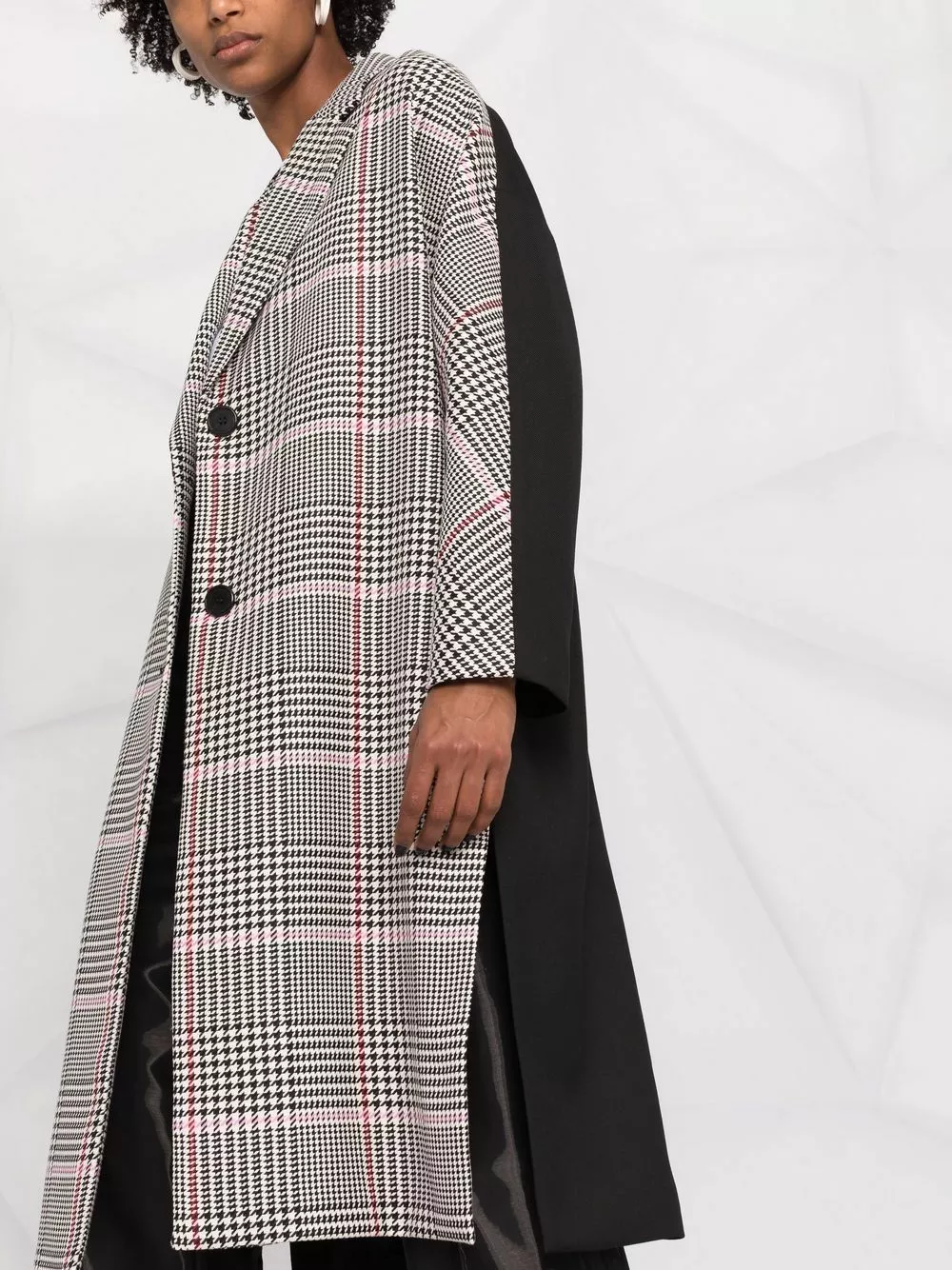 Karl Lagerfeld single-breasted checked coat