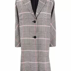 Karl Lagerfeld single-breasted checked coat