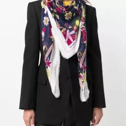 Karl Lagerfeld RSG Surf Elements-print scarf