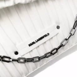 Karl Lagerfeld quilted foldover-top tote bag