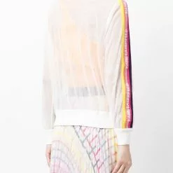 Karl Lagerfeld logo zipped bomber jacket