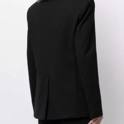 Karl Lagerfeld logo-tape detail blazer