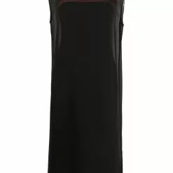 Karl Lagerfeld logo-print long-length vest