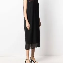 Karl Lagerfeld logo-print long-length vest