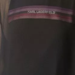 Karl Lagerfeld logo-print long-length vest