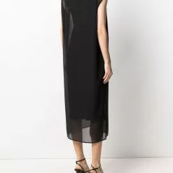 Karl Lagerfeld logo-print long-length vest