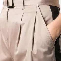 Karl Lagerfeld cropped belted trousers