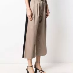 Karl Lagerfeld cropped belted trousers