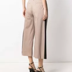 Karl Lagerfeld cropped belted trousers