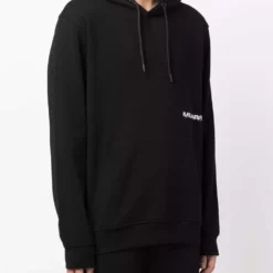 Karl Lagerfeld logo-print rib-trimmed hoodie