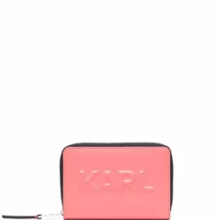 Karl Lagerfeld logo zipped wallet