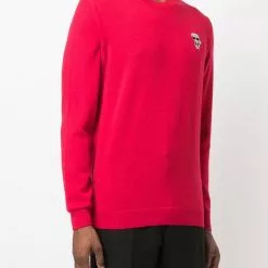 Karl Lagerfeld logo-print cotton jumper