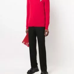 Karl Lagerfeld logo-print cotton jumper