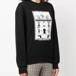 Karl Lagerfeld K/Maison-print rib-trimmed sweatshirt