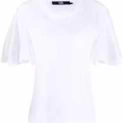 Karl Lagerfeld ruffled-sleeve T-shirt