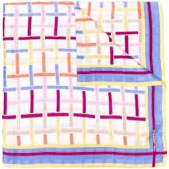 Karl Lagerfeld check-print silk scarf