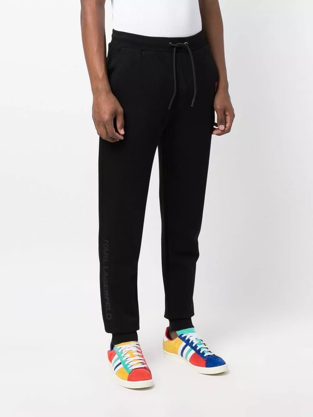 Karl Lagerfeld ikonic patch track trousers