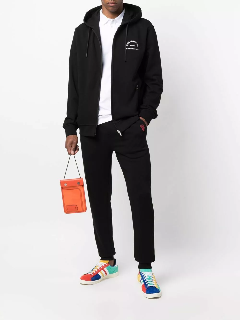 Karl Lagerfeld ikonic patch track trousers