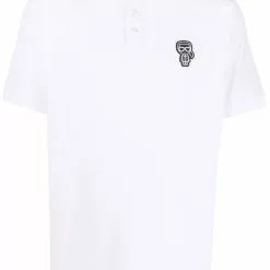 Karl Lagerfeld embroidered Ikonik polo shirt