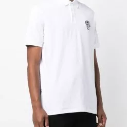 Karl Lagerfeld embroidered Ikonik polo shirt