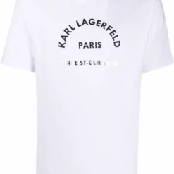 Karl Lagerfeld logo-print stretch-cotton T-shirt