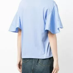 Karl Lagerfeld flutter sleeve T-shirt