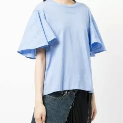 Karl Lagerfeld flutter sleeve T-shirt