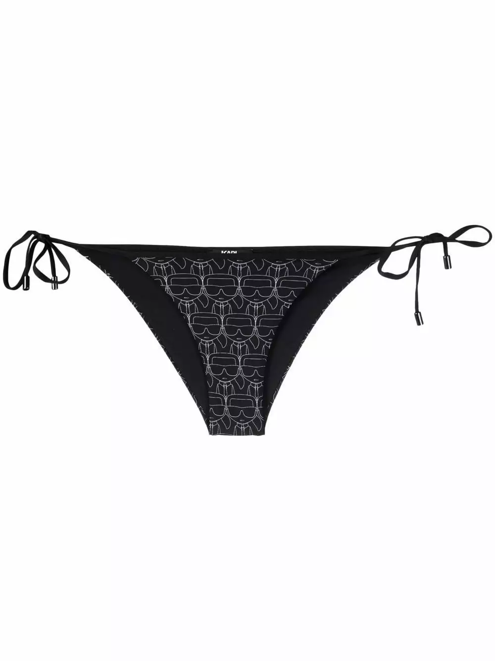 Karl Lagerfeld monogram-pattern side-tie bikini briefs